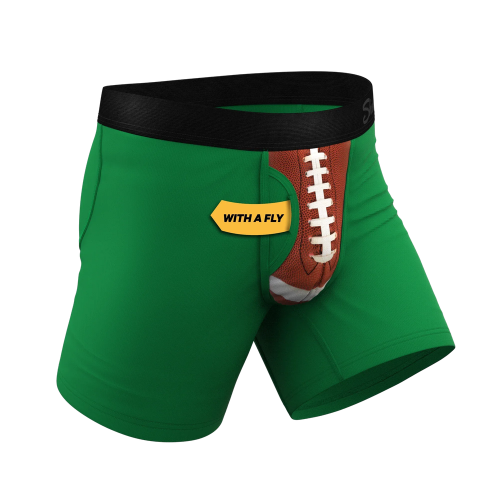 The Quarterback Sack | Football Ball Hammock® Pouch Underwear With Fly - Shinesty - Flyclothing LLC