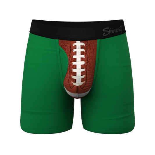 The Quarterback Sack | Football Ball Hammock® Pouch Underwear With Fly - Shinesty - Flyclothing LLC