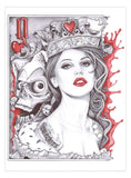 Black Market Art Company Lopez Queen Of Hearts Print - Black Market Art Company - Flyclothing LLC