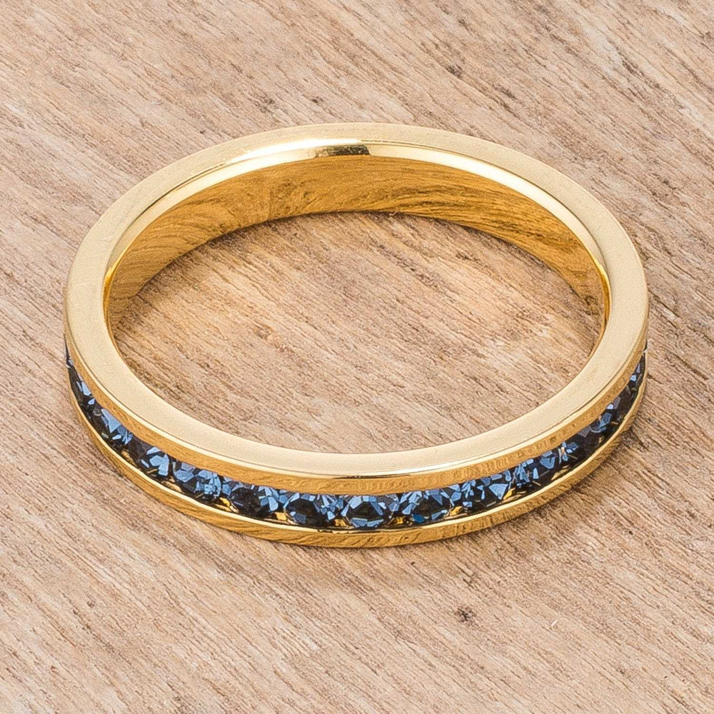 Stylish Stackables Montana Blue Gold Ring - JGI - Flyclothing LLC