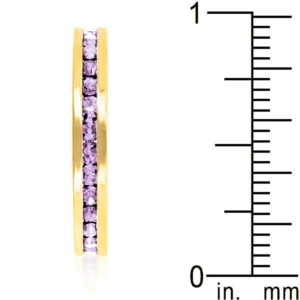Stylish Lavender Crystal Eternity Ring - JGI - Flyclothing LLC