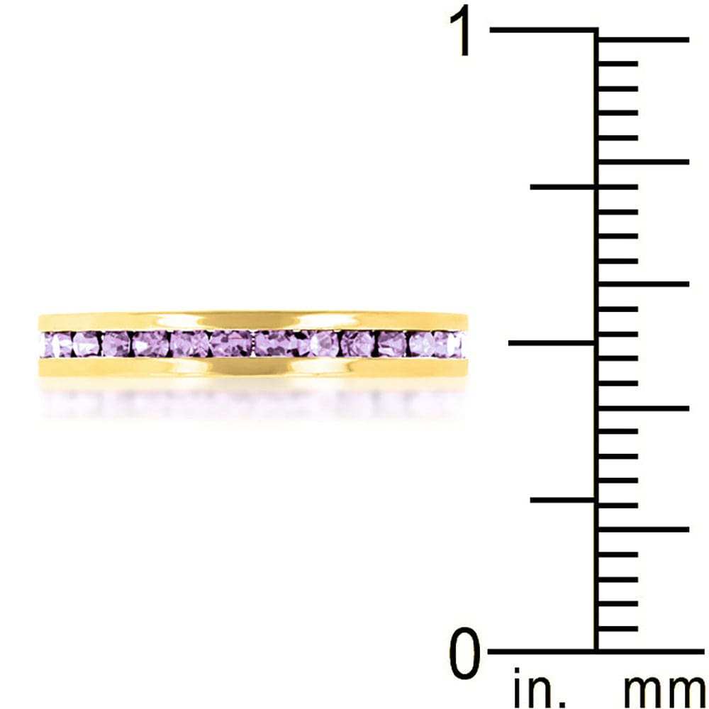 Stylish Lavender Crystal Eternity Ring - JGI - Flyclothing LLC