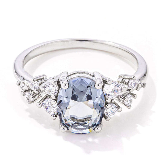 2.95ct. Captivating Grey CZ Engagement Ring - JGI - Flyclothing LLC