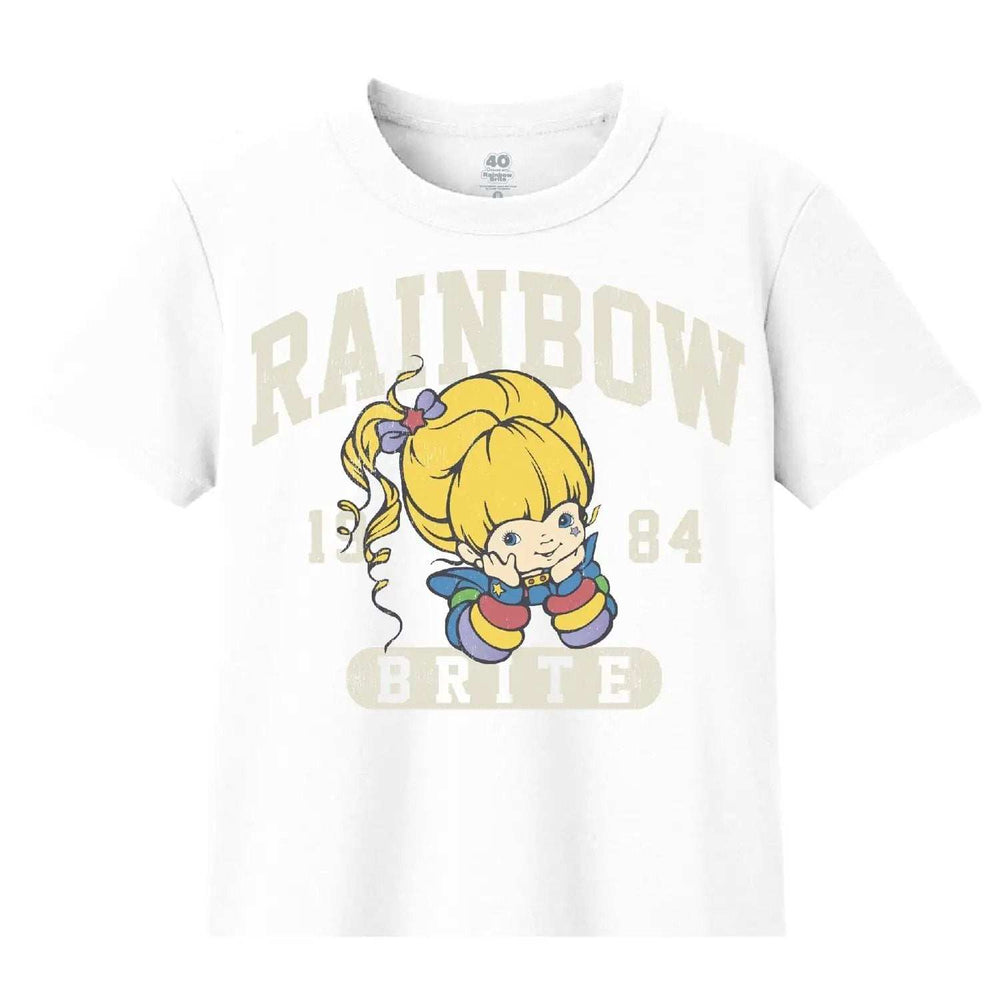 Rainbow Brite Collegiate Baby Tee - Rainbow Brite - Flyclothing LLC