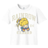 Rainbow Brite Collegiate Baby Tee - Rainbow Brite - Flyclothing LLC
