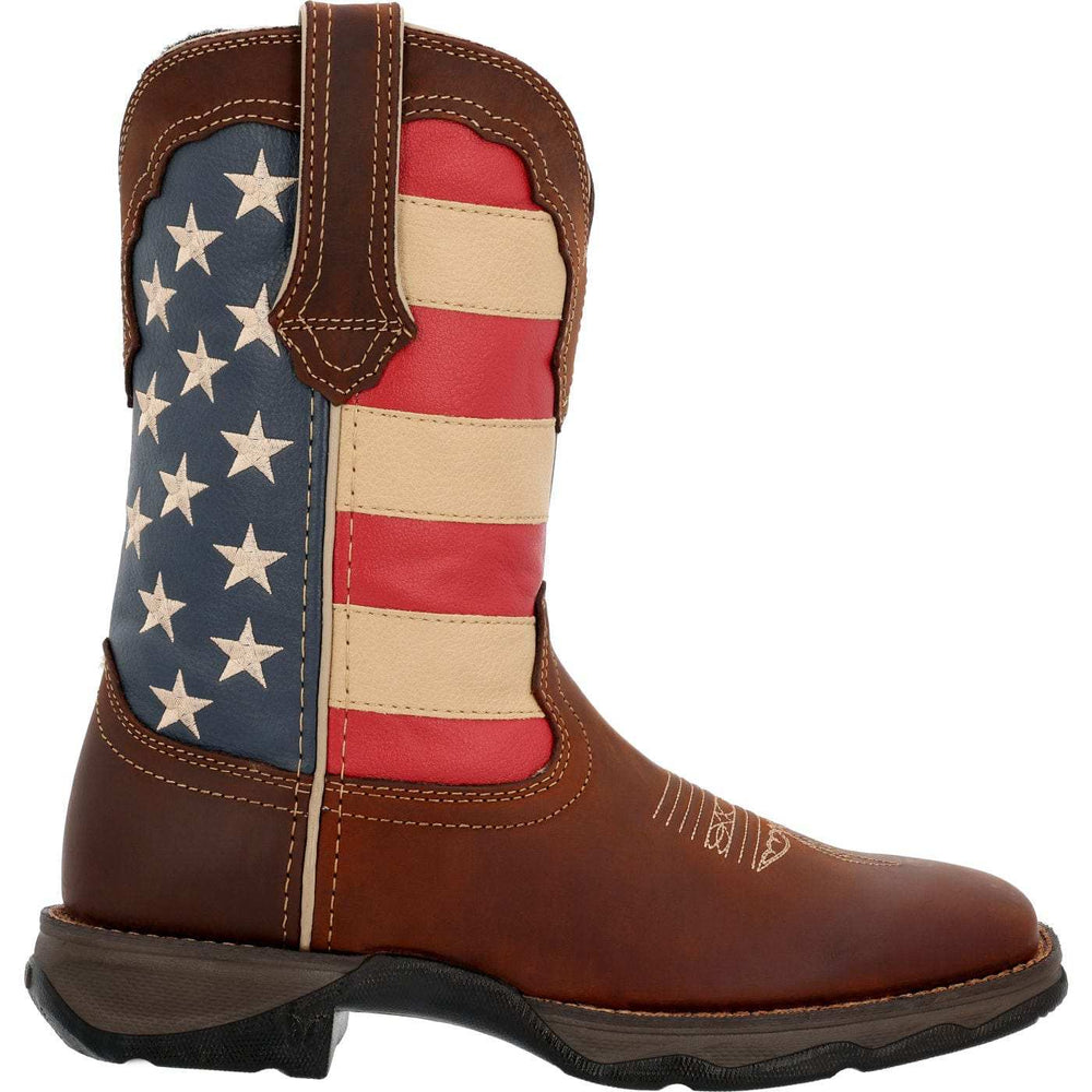 Lady Rebel by Durango Patriotic Women's Pull-On Western Flag Boot - Durango - Flyclothing LLC