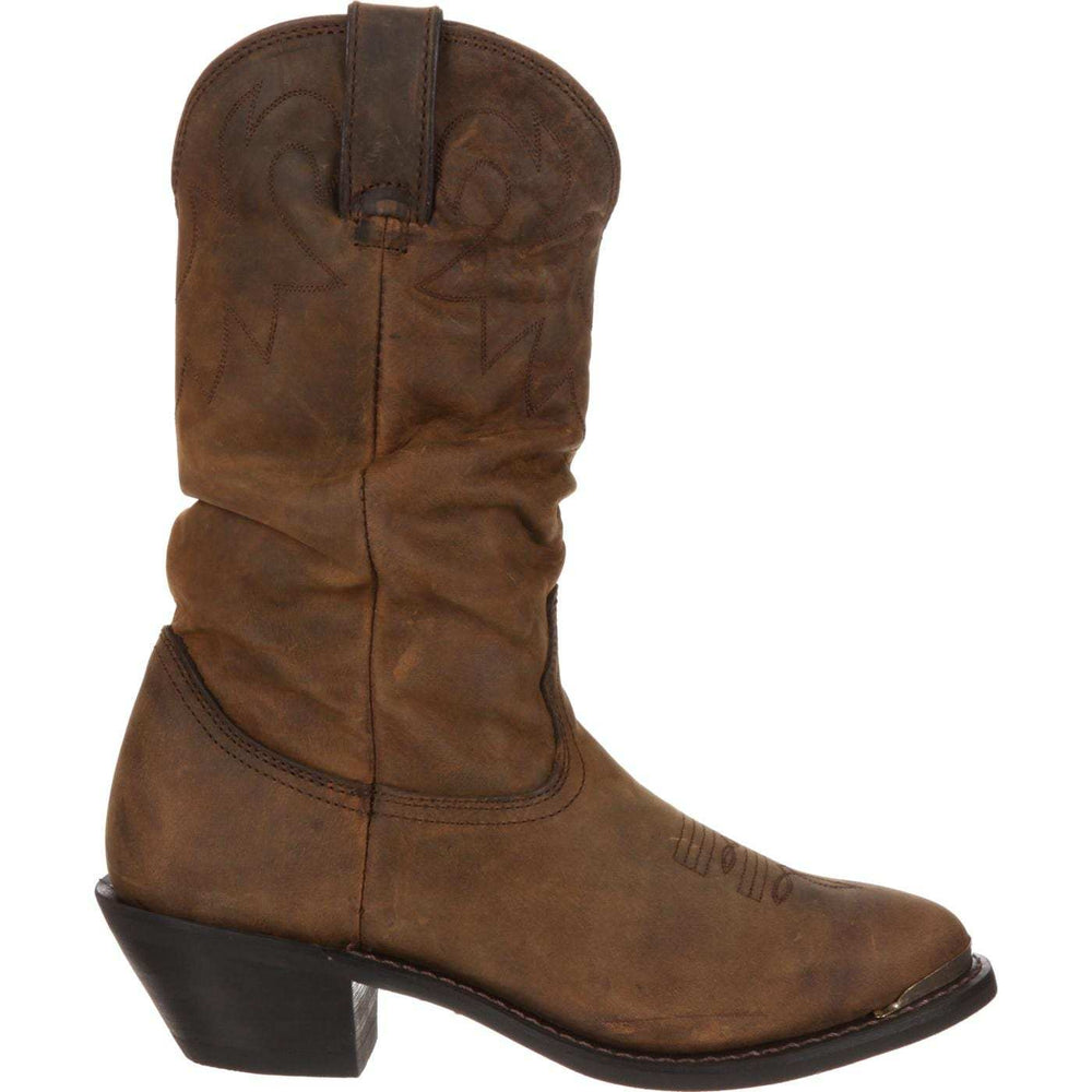 Durango Women's Distressed Tan Slouch Western Boot - Durango - Flyclothing LLC