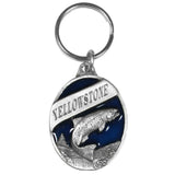 Yellowstone Trout Metal Key Chain with Enameled Details - Siskiyou Originals - Flyclothing LLC