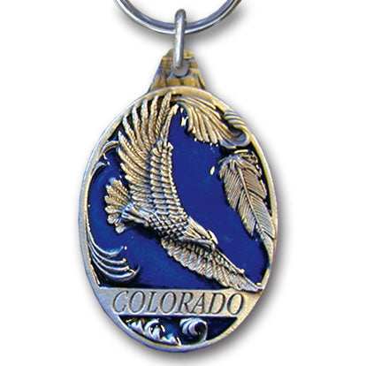 Colorado Eagle Metal Key Chain with Enameled Details - Siskiyou Originals - Flyclothing LLC