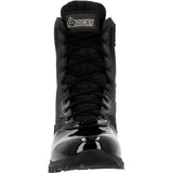 Rocky Cadet 8" Black Side Zip Public Service Boot
