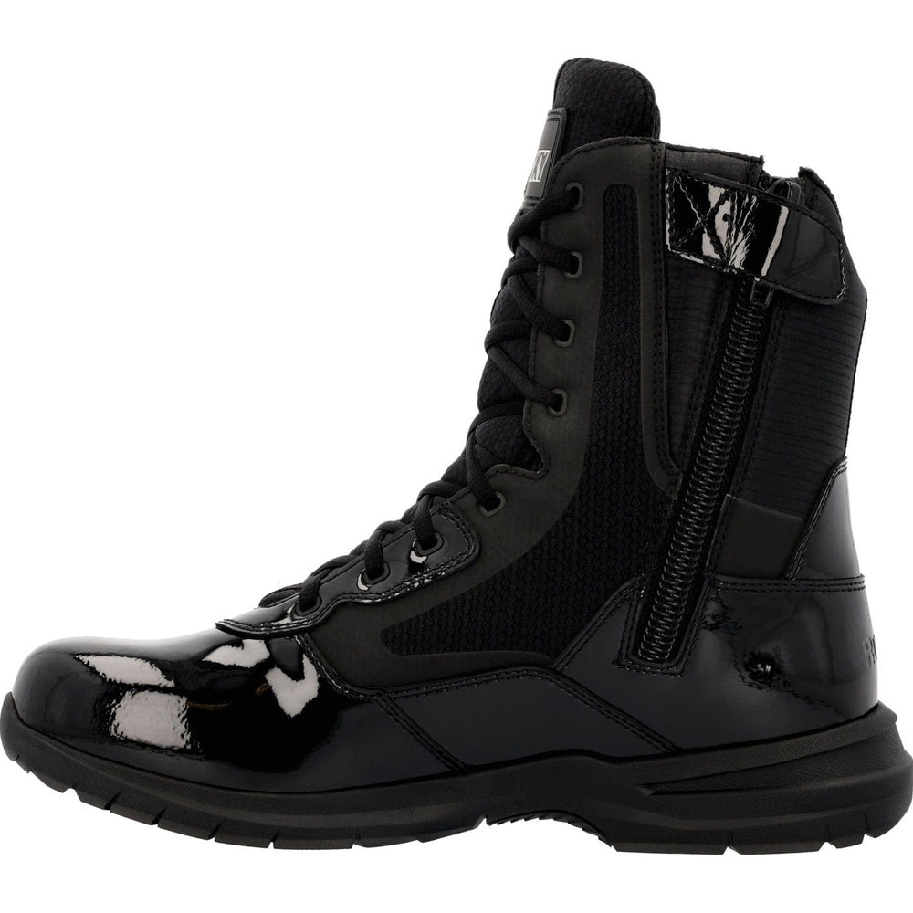 Rocky Cadet 8" Black Side Zip Public Service Boot - Rocky