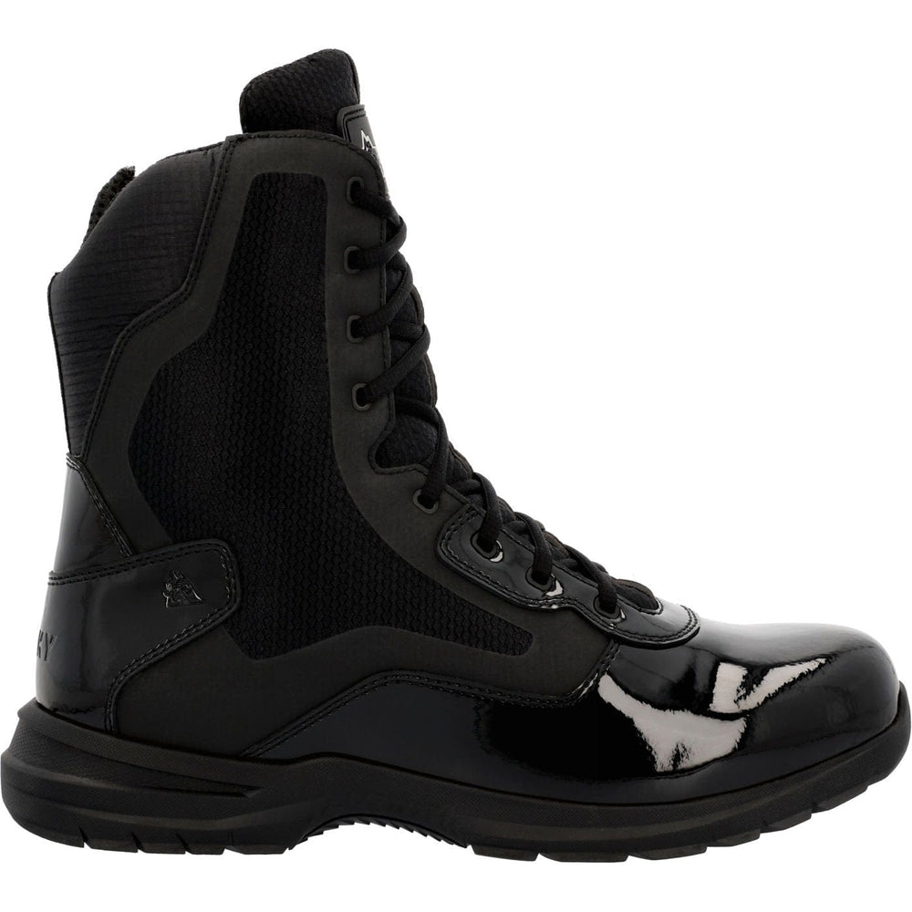 Rocky Cadet 8" Black Side Zip Public Service Boot - Rocky