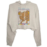 Rilakkuma Cookie Crop Top Hoodie - Goodie Two Sleeves - Flyclothing LLC