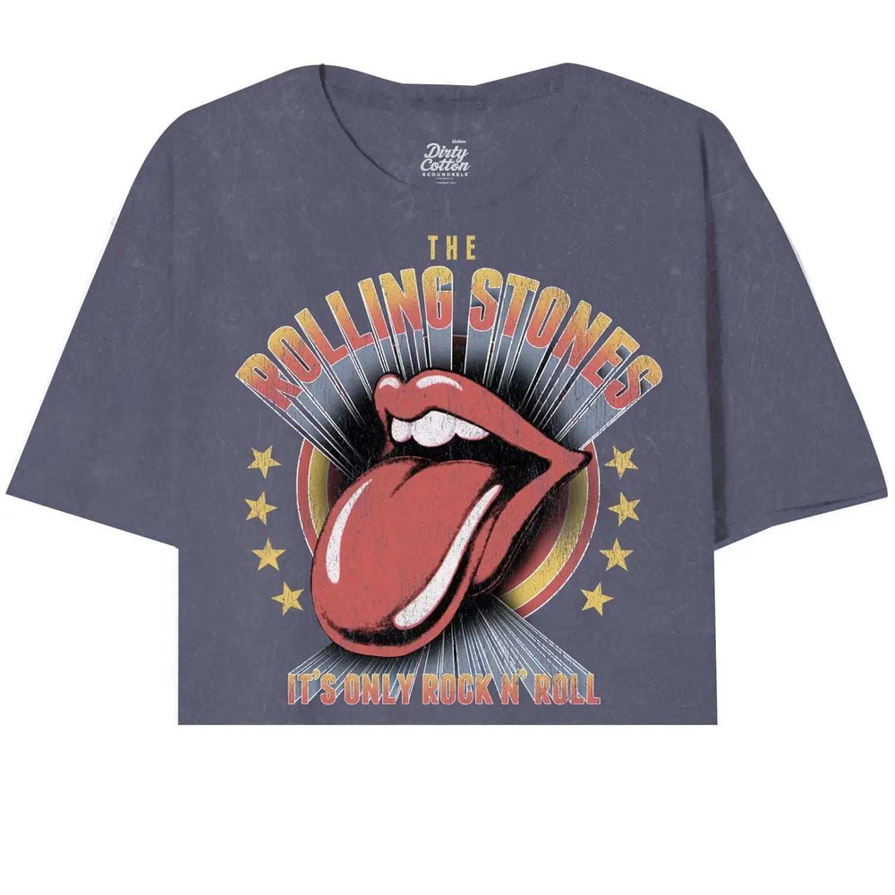 Rolling Stones-Vintage R&R Oversized Crop Tee - Rolling Stones - Flyclothing LLC