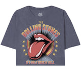 Rolling Stones-Vintage R&R Oversized Crop Tee - Rolling Stones - Flyclothing LLC
