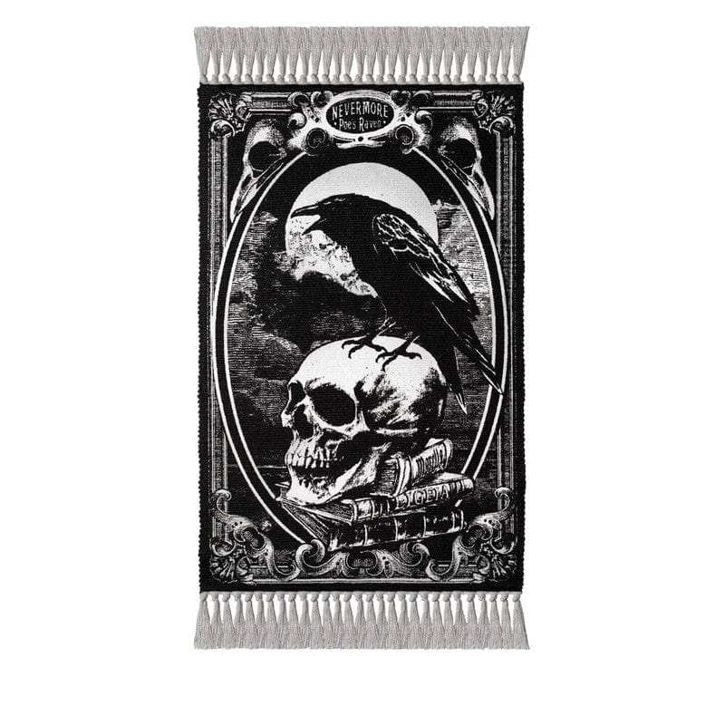 The Vault Poe's Raven Rug - Alchemy Gothic - Flyclothing LLC