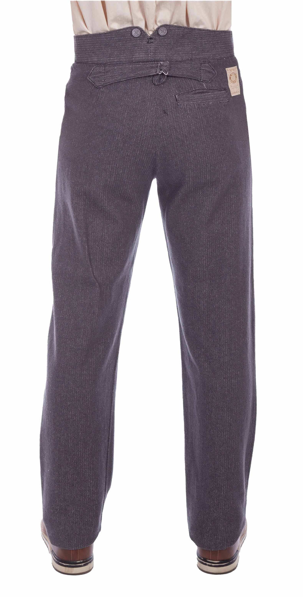 rangewear charcoal 97% cotton 3% spandex raised dobby stripe pant - Scully Leather - Flyclothing LLC