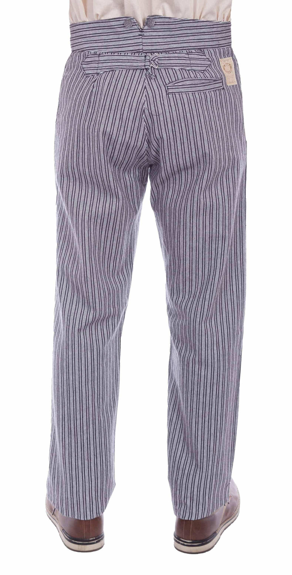 rangewear black 97% cotton 3% spandex rail stripe pant - Scully Leather - Flyclothing LLC