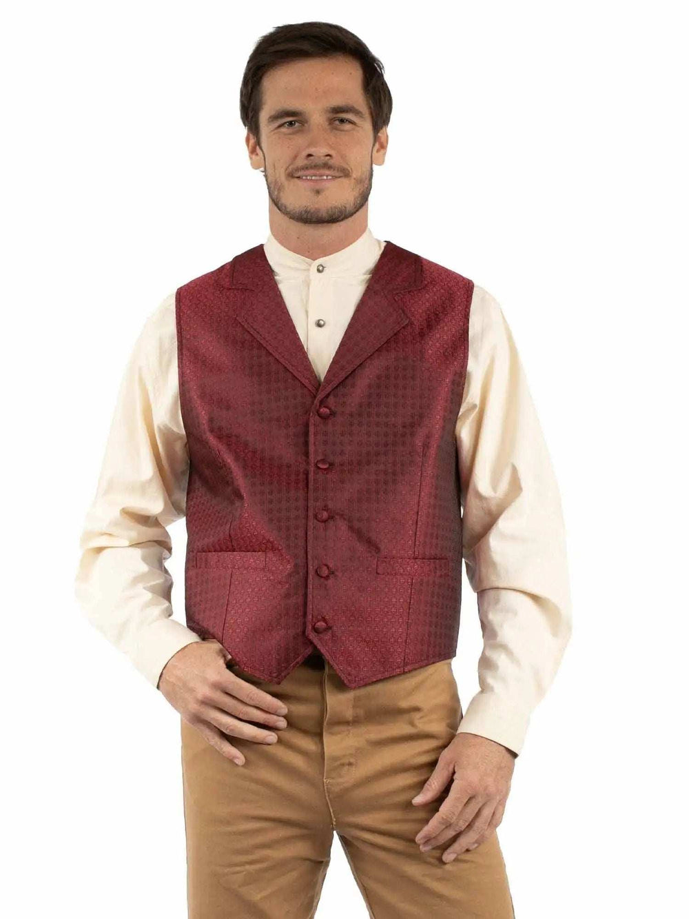 Scully Leather Red Old West Vest - Scully Leather - Flyclothing LLC