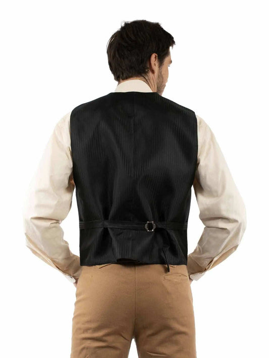 Scully Leather Black Paisley Vest Big Tall - Scully Leather - Flyclothing LLC