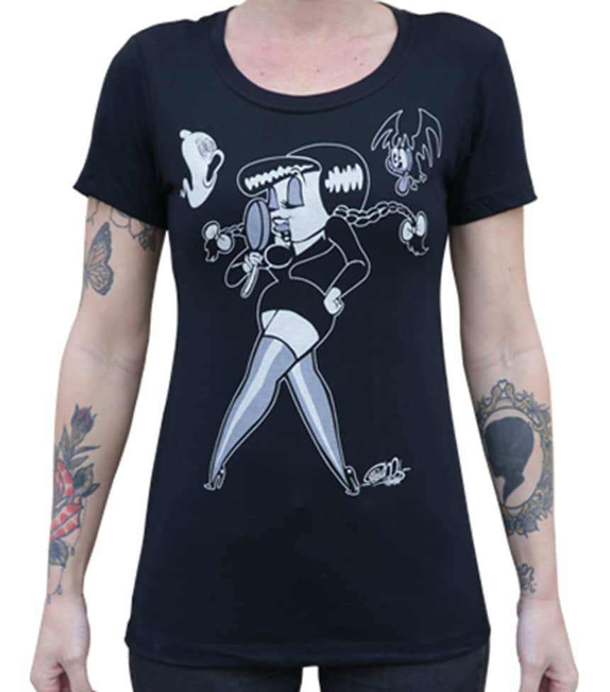 Black Market Art Company Raise the Dead Women's Loose Neck T-Shirt - Black Market Art Company - Flyclothing LLC