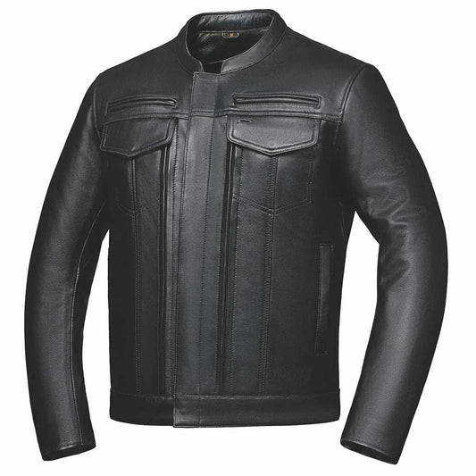Rampage - Mens Ultra Leather Jacket - Unik Just for Bikers - Flyclothing LLC