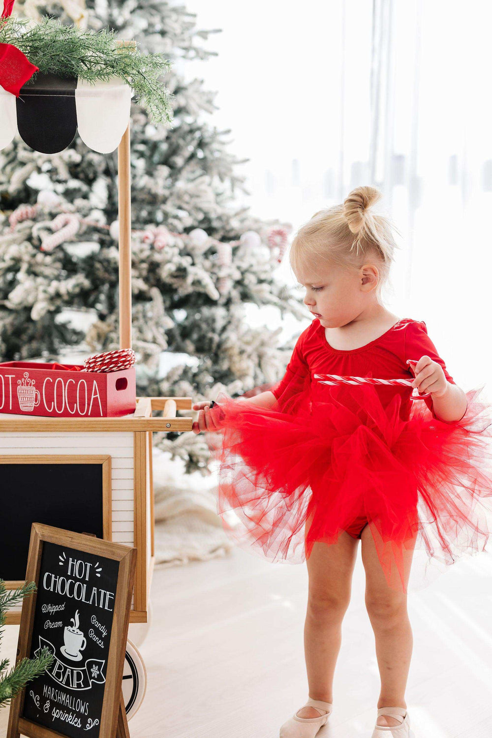 Red 3/4 Tutu Leotard - Mila & Rose ® - Flyclothing LLC