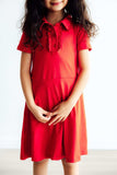 Red S/S Polo Dress - Mila & Rose ® - Flyclothing LLC