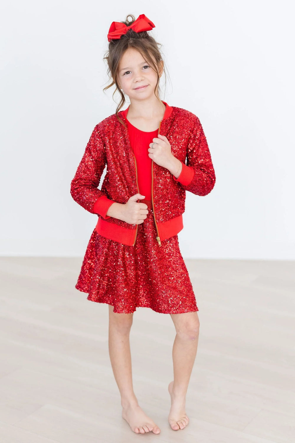 Red Sequin Twirl Skort - Mila & Rose ® - Flyclothing LLC