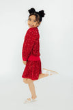 Red Velvet Sequin Twirl Skort - Mila & Rose ® - Flyclothing LLC