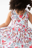 Red, White & BBQ Tank Twirl Dress - Mila & Rose ® - Flyclothing LLC