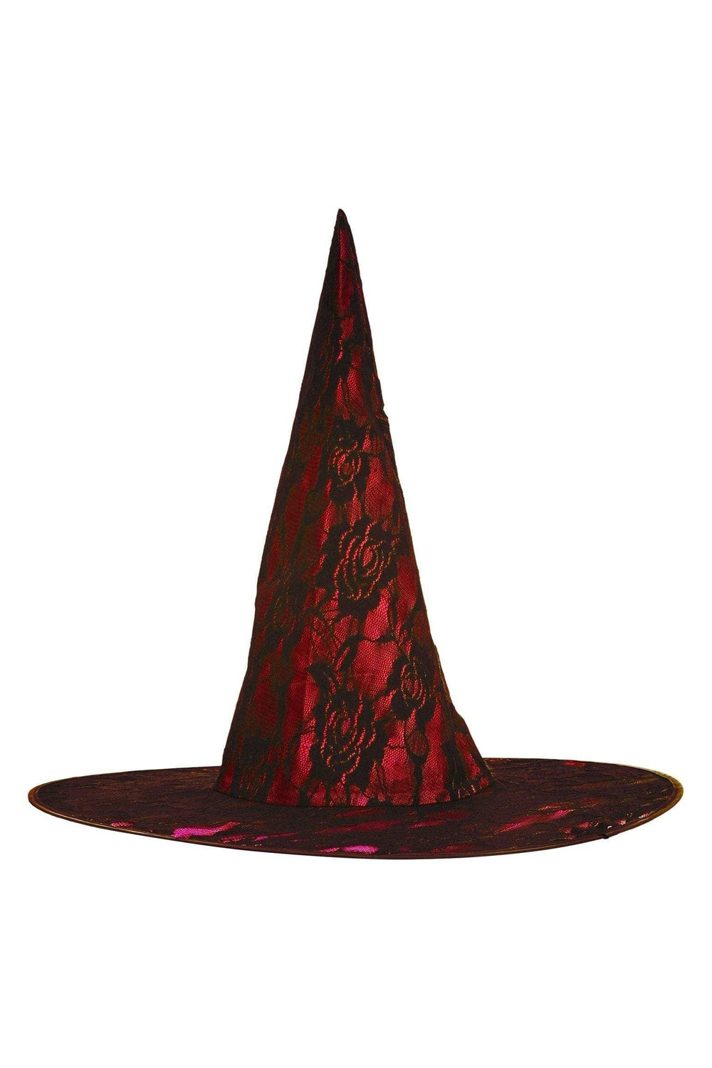 Daisy Corsets Red Lace Witch Hat - Daisy Corsets - Flyclothing LLC