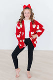 Red/Coconut Heart Cozy Cardigan - Mila & Rose ® - Flyclothing LLC
