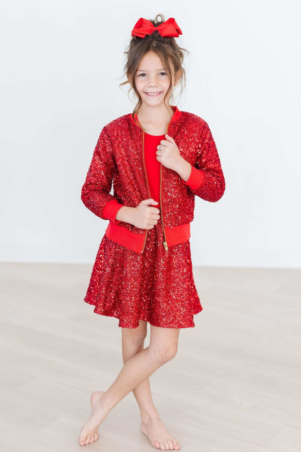 Red Sequin Jacket - Mila & Rose ® - Flyclothing LLC