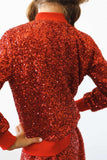 Red Sequin Jacket - Mila & Rose ® - Flyclothing LLC