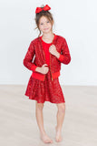 Red Sequin Twirl Skort - Mila & Rose ® - Flyclothing LLC