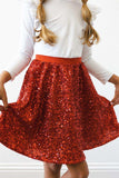 Red Sequin Twirl Skort - Mila & Rose ® - Flyclothing LLC
