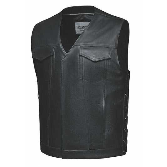 Red river - Mens Premium Leather Vest - Unik Just for Bikers - Flyclothing LLC