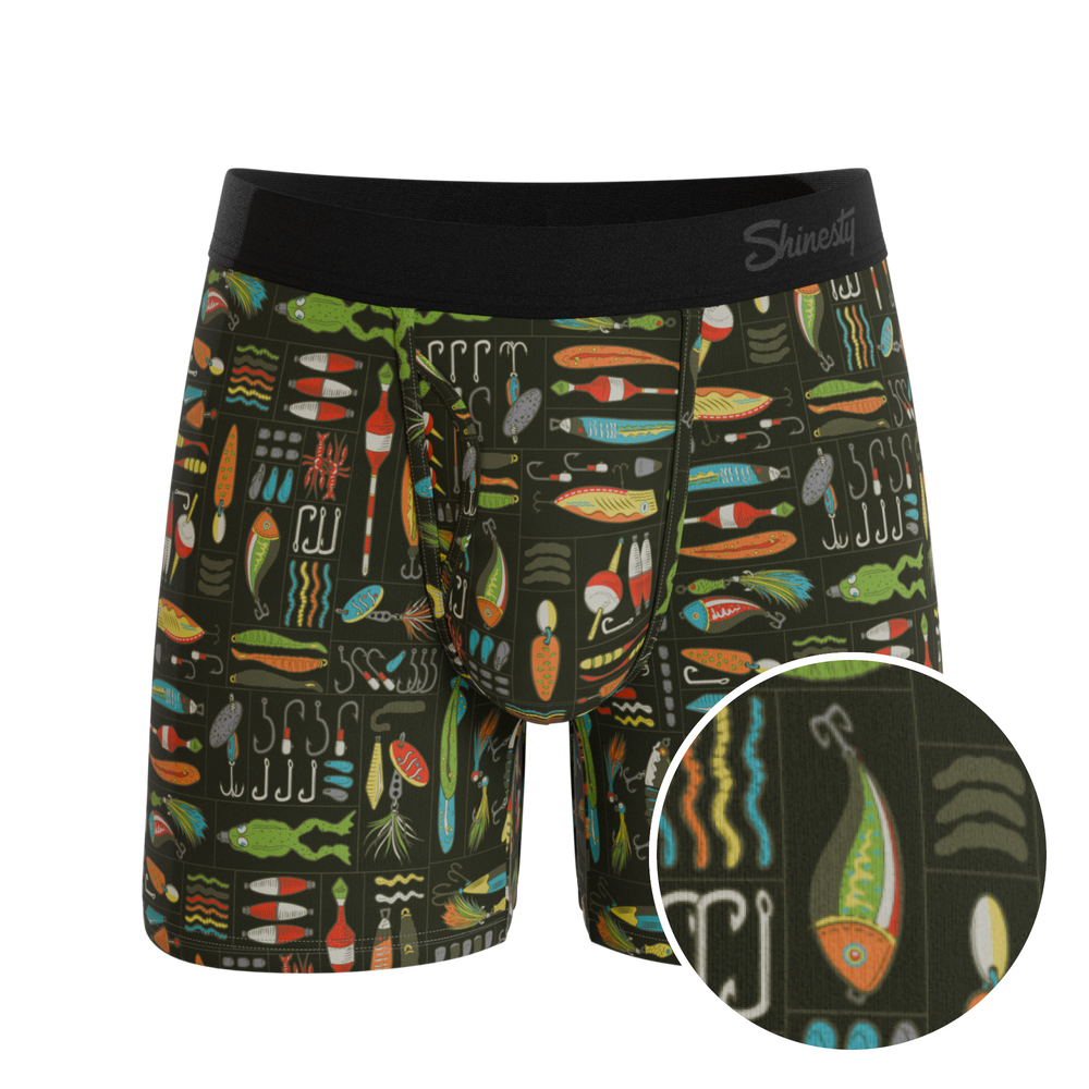 The Reel Nice | Bait Box Ball Hammock® Pouch Underwear With Fly - Shinesty - Flyclothing LLC