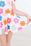 Retro Floral S/S Twirl Leotard - Mila & Rose ® - Flyclothing LLC