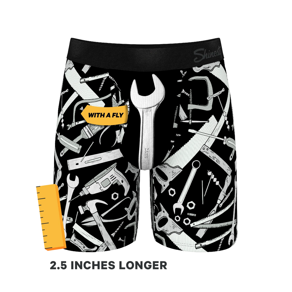 The Righty Tighty | Wrench Long Leg Ball Hammock® Pouch Underwear With Fly - Shinesty - Flyclothing LLC