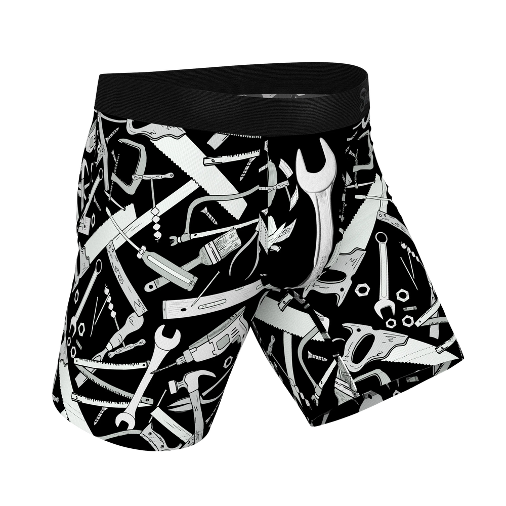 The Righty Tighty | Wrench Long Leg Ball Hammock® Pouch Underwear With Fly - Shinesty - Flyclothing LLC