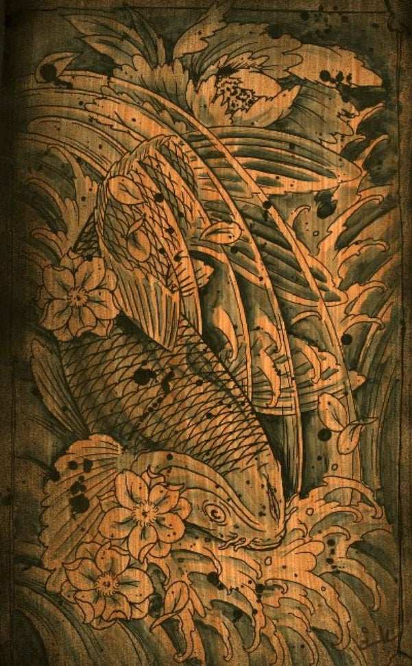 Black Market Art Company River Koi Print - Black Market Art Company - Flyclothing LLC