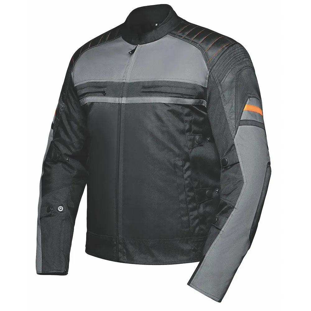 Road King - Mens Nylon Textile Jacket - Unik Just for Bikers - Flyclothing LLC