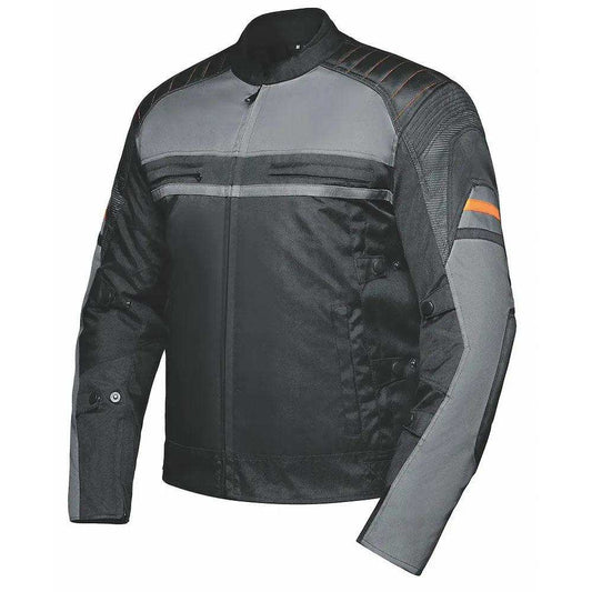 Road King - Mens Nylon Textile Jacket - Unik Just for Bikers - Flyclothing LLC