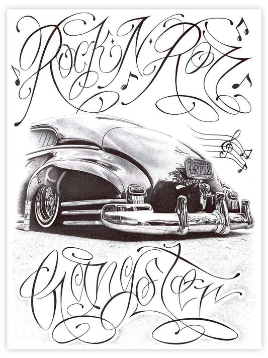 Black Market Art Company Rock & Roll Gangster Print - Black Market Art Company - Flyclothing LLC