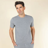 The Rock Solid | Mild Grey SleepDeep™ Men’s Pajama Shirt - Shinesty - Flyclothing LLC