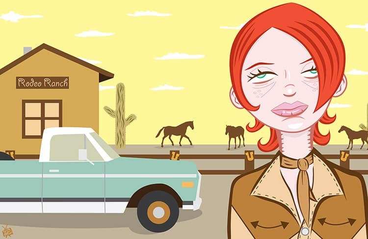 Black Market Art Company Rodeo Sweetheart Print - Black Market Art Company - Flyclothing LLC