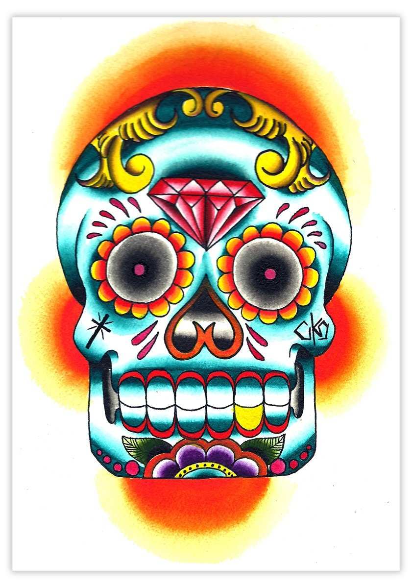 Black Market Art Company Rone Skull Print - Black Market Art Company - Flyclothing LLC