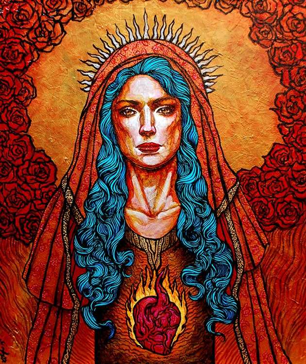 Black Market Art Company Rose & Salavation Print - Black Market Art Company - Flyclothing LLC